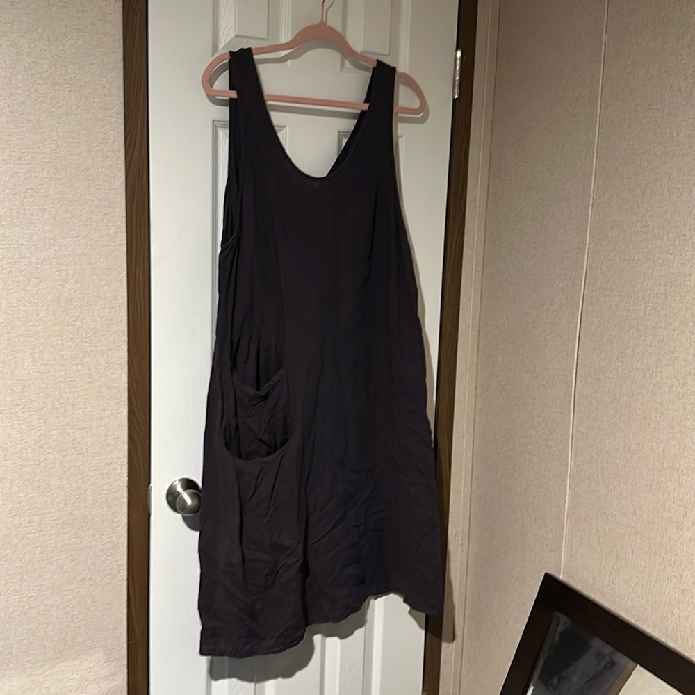 Lilith purple xl linen dress